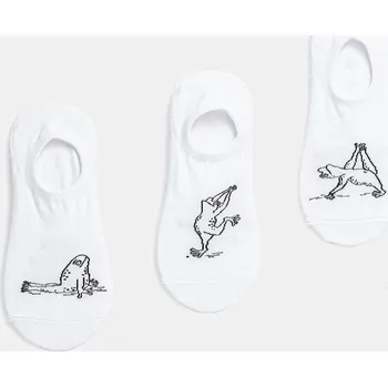 Pánské ponožky Bavlněné ponožky Medicine 3-pack dámské, bílá barva RS25.LGDA01 00A, vel. 36/38