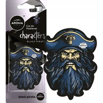 Vůně do auta VŮNĚ DO AUTA AROMA CAR CHARACTERS BLACK PIRATE ZÁVĚSKA DO AUTA