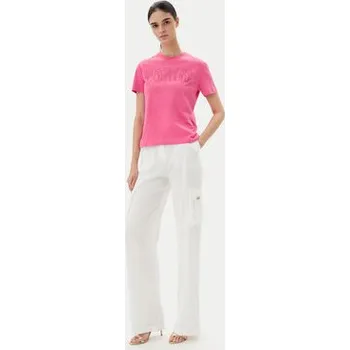 Dámské kalhoty Versace Jeans Couture Kalhoty z materiálu 78HAA109 Bílá Wide Leg 40