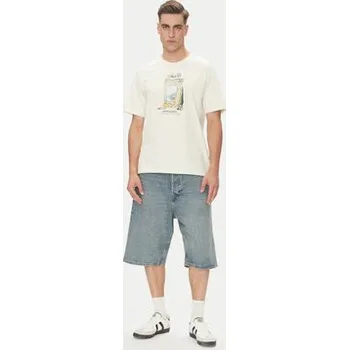 Pánské tričko Jack & Jones T-Shirt Hydra 12277248 Béžová Relaxed Fit S