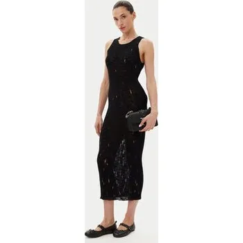Dámské šaty PINKO Úpletové šaty 105141 A2LP Černá Slim Fit M