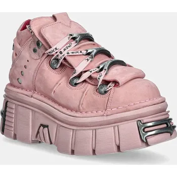 Dámské tenisky Semišové tenisky New Rock Nobuk Rosa, Tower Rosa C73 E14 Acero M.106.C158 růžová 30X, EUR 40