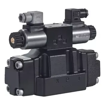 Rozvaděč DPHE-2711-X 24DC 20 nepřímo řízený rozvaděč ATOS, NG16, 300 l/min, 350 bar, 24 V DC