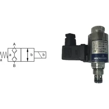 Ventil SVN225RA08PD sedlový ventil s kostkou, bez napětí uzavřen, obousměrný, 20 l/min, 24 V DC