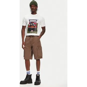 Pánské tričko Hunter T-Shirt Tomi Grapphic HARM0037251 Bílá Regular Fit M