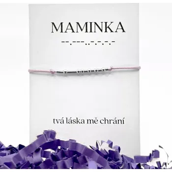 Náramek Náramek pro maminku - Morseovka MAMINKA