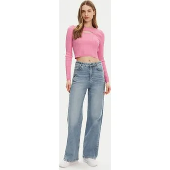 Dámský svetr ONLY Svetr Meddi 15339582 Růžová Cropped Fit XL