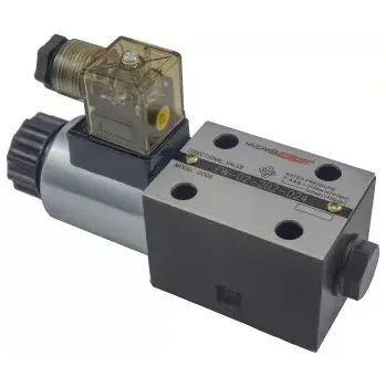 Rozvaděč CWPN 06 HW/M-G 24 Přímo řízený šoupátkový rozvaděč HAWE NG06, 24 V DC, 80 l/min, 350 bar