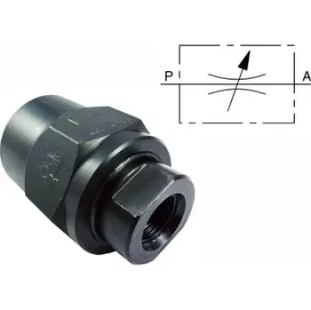 Ventil VDFR08 G3/8" - Obousměrný regulační škrtící ventil do potrubí, mobilní, pro vysoké tlaky