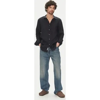 Pánské oblečení Lněná košile Liu Jo QA5097.T4359 námořnická modř 59X, vel. 39