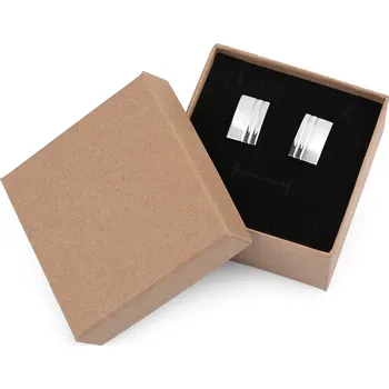 Šperk Manžetové knoflíky v dárkové krabičce, barva 1 platina