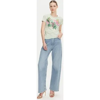 Oblečení a móda Guess T-Shirt W5GI07 J1314 Tyrkysová Slim Fit XL