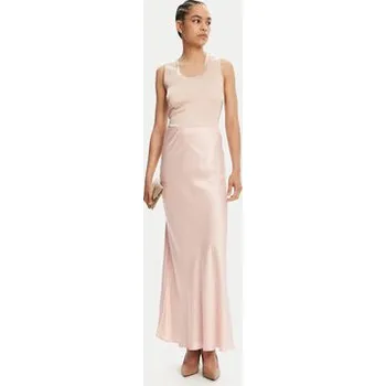 Dámská sukně ViCOLO Maxi sukně TD0472 Růžová Slim Fit S