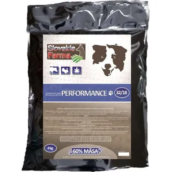 Krmivo pro psa Slovakia Farma Performance 32/18 – granule pro aktivní psy 4 kg