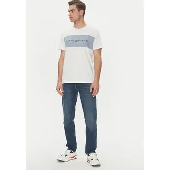 Pánské tričko Tommy Hilfiger T-Shirt UM0UM03418 Bílá Regular Fit S