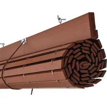 Roleta Vingo Dřevěná roleta na pergolu - barva mléčné čokolády Šířka rolety: 120 cm, Rozvin rolety: 150 cm