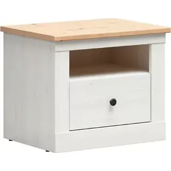 Ložnicová sestava FRIJA noční stolek KOM1S, bílá /dub artisan - SLEVA 3% s kodem radost25