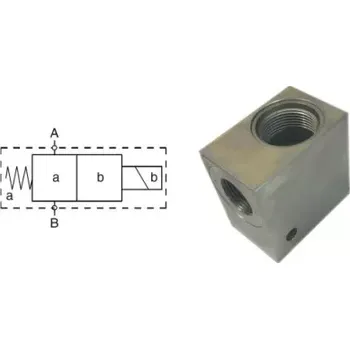 Ventil C-12GAS-102L-T Připojovací blok pro sedlový ventil VEDT (3/4 BSP) , G1/2", CE-102-L, LUEN