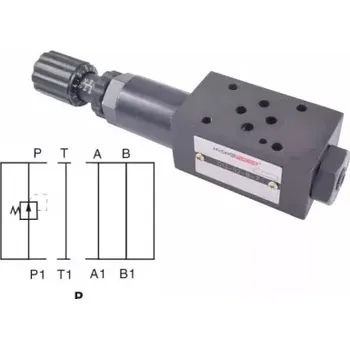 Ventil HG-031/50 Redukční ventil s ruční regulací, modulový, NG06, 50 l/min, 2-50 bar, P