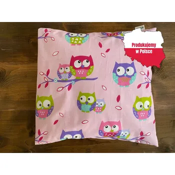 Povlak na dekorativní polštářek POLSKÝ VÝROBEK BAVLNĚNÝ povlak na polštář 30x40 - SOVIČKY