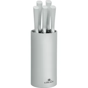 Kuchyňský nůž Sada 5 kuchyňských nožů v bloku GERLACH Smart Pastel X30Cr13 Nůž šéfkuchaře