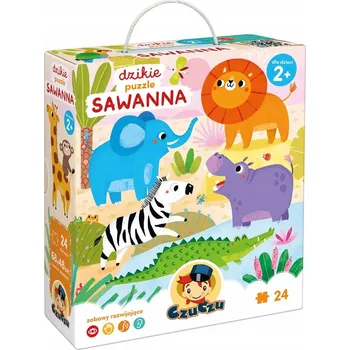 Puzzle Puzzle CzuCzu Divoká zvířata 24 dílků - Savana