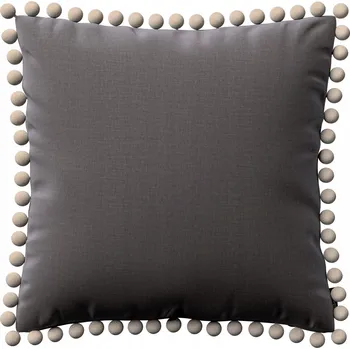 Polštář Povlak na polštář 45x45 cm hnědý samet