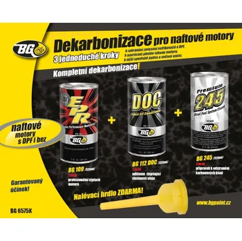 Kosmetická sada BG6575MOK - SADA PRO DEKARBONIZACI - DIESEL DPF (BG109, 112, 245) - KRABICE KIT