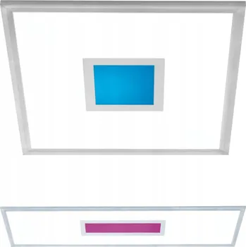 Stylové LED stropní svítidlo s RGB, bílé stropní světlo s dálkovým ovládáním pro změnu barev, 60x30 cm