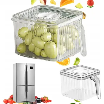 Dóza na potraviny ORGANIZÉR DO LEDNIČKY NA POTRAVINY NÁDOBA Krabička pro skladování s časem