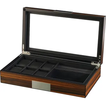 Hodinky Rothenschild watches & jewelry box RS-2378-EB for 6 watches + 2 compartments