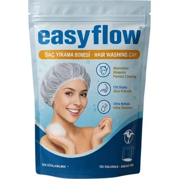 Pokrývka hlavy Jednorázová mycí čepice na vlasy Easyflow s šamponem bez vody, 20 ks