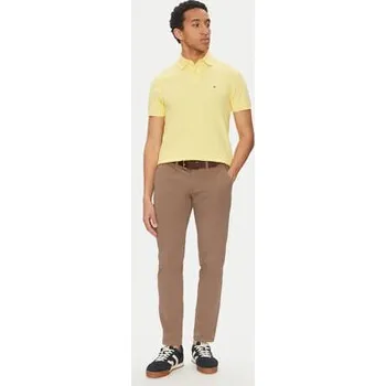 Pánské tričko Tommy Hilfiger Polokošile 1985 MW0MW17770 Žlutá Regular Fit 3XL