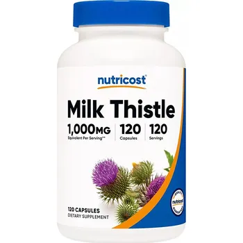 Fitness strava Nutricost Milk Thistle 1000 mg 120 kapslí