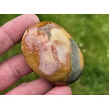 Přírodní kámen Leštěný kámen jaspis pestrý (69g)