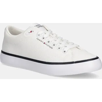 Pánské tenisky Tenisky Tommy Hilfiger TH HI VULC CORE LOW II MESH béžová barva, FM0FM05513 01X, EUR 43