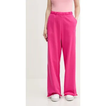 Tepláky HUGO růžová barva, s aplikací, 50541179 42X, vel. M