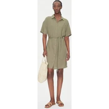 Dámské šaty Vero Moda Košilové šaty Thea 10333791 Zelená Loose Fit S