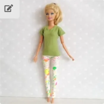 Doplněk pro panenku Barbie - oblečky pro panenku originální české - sportovní komplet dlouhé kalhoty - mix Motiv: 6