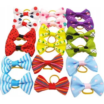 Sponka Gumička Mašlička pro psa Yorka Shih tzu Mašličky Gumičky Sponky 50 kusů