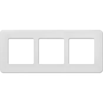 Elektrická zásuvka Trojitý Rámeček Automat-on bílý