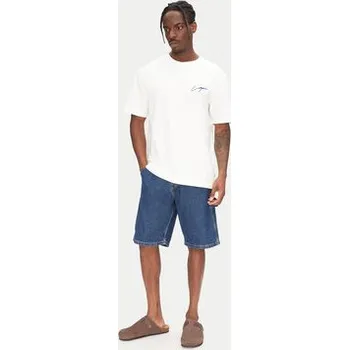 Pánské kraťasy Jack & Jones Džínové šortky Alex 12273238 Tmavomodrá Baggy Fit L