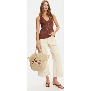 TWINSET Top 251TT3195 Hnědá Slim Fit M