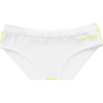 Dětské funkční kalhotky Basic ROBORYBA bílá Bamboo Ultra - Žlutá neon / 110