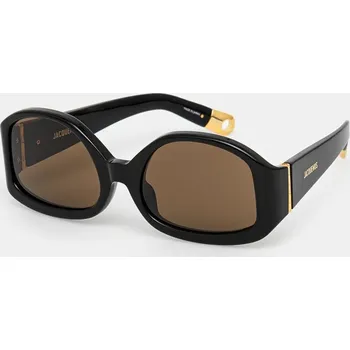 Sluneční brýle Jacquemus COLAPSO černá barva, JAC15C1SUN 99X, vel. ONE SIZE