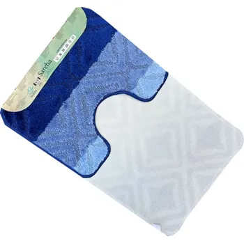 Koupelnová předložka Numberoplus Koupelnová a WC předložka modrá Sereha - 2ks Barva: vzor2