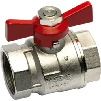 Ventil MS58 3/4" F/F DIN ISO 228/1 škrtící ventil do potrubí, G3/4", 40 bar, -20°C až 150°C, PN40