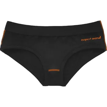 Dětské funkční kalhotky Bikini ROBORYBA černá Bamboo Ultra - Oranžová neon / 110