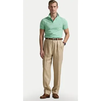 Pánské tričko Polo Ralph Lauren Polokošile 710536856451 Zelená Slim Fit S