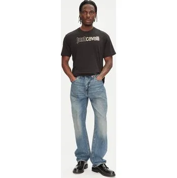 Pánské tričko Just Cavalli T-Shirt 78OAHT16 Černá Regular Fit S